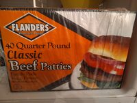 Classic beef patties