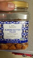 Almond butter flilled pretzels