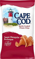 Sweet mesquite bbq flavored kettle cooked potato chips