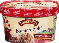 Banana split ice cream