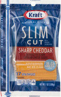 Sharp cheddar cheese slices