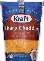 Shredded cheddar cheese