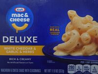 Delux macaroni and cheese garlic and herb