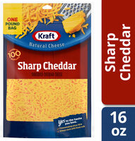 Shredded sharp cheddar cheese
