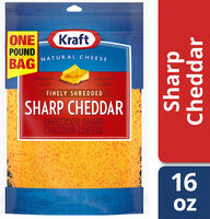 Shredded sharp cheddar cheese