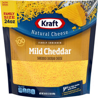 Finely shredded natural cheese mild cheddar