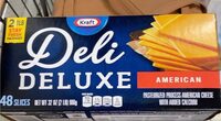 Deli deluxe pasteurized process american cheese