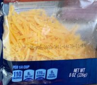 Cheddar shredded cheddar cheese