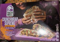 Crunchwrap Supreme with  beef and sour cream