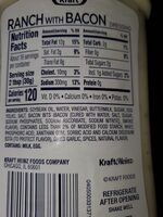 Ranch with bacon dressing
