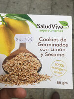 Cookies de germinados con limón y sésamo