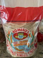 Whole grain corn tortillas