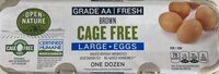 Lucerne Cage Free Eggs Large, Brown, Grade Aa