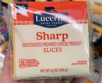 Dairy farms sharp pasteurized prepared cheese product slices