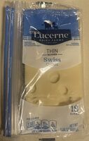 Swiss Cheese Slices Thin Sliced