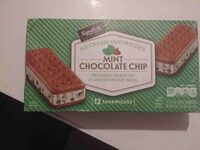 Mint ice cream sandwich