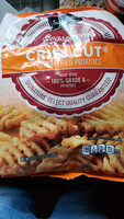 Seasoned criss cut french fried potatoes, seasoned