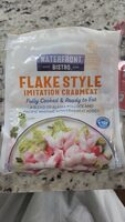 Flake style imitation a blend of alaska pollock and/or pacific whiting with king crabmeat