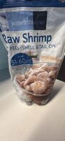 Ez peel shell & tail on small raw shrimp