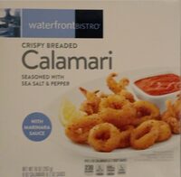 Crispy breaded calamari seasoned with sea salt