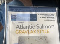 Gravlax style smoked atlantic salmon