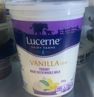 Vanilla flavored yogurt made with whole milk