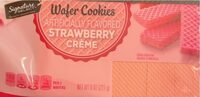 Wafer Cookies artifficially flavored strawberry crème