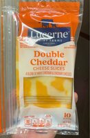 Double cheddar cheese slices