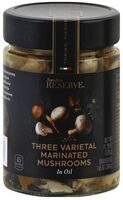 Tree varietal marinated mushrooms in oil