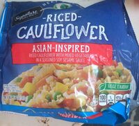 Select asian inspired riced cauliflower with