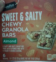 Signature select sweet & salty almond chewy granola bar