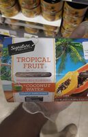 Tropical fruit in coconut water
