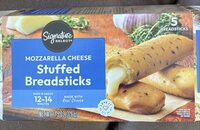 Mozzarella cheese stuffed breadsticks