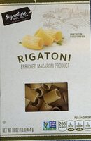 RIGATONI - Enriched Macaroni Product Made with 100% Semolina