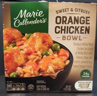 Sweet and citrusy orange chicken bowl