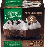 Mini chocolate satin pies