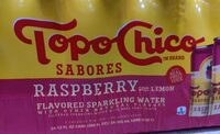 Raspberry With Lemon Flavored Sparkling Water
