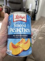 No sugar added yellow cling peach slices