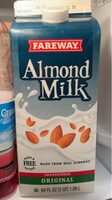 Fareway unsweetened almond milk