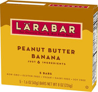 Larabar peanut butter banana fruit nut bars gluten free vegan
