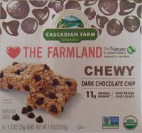 Organic Dark Chocolate Chip Chewy Granola Bars