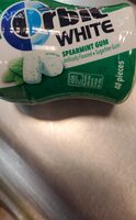 White spearmint sugarfree gum, spearmint