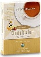 Davidson organic tea chamomile and fruit tea box of