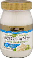 Eggless vegan light canola mayo