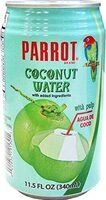 Brand coconut water with pulp