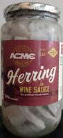 Pickled herring in vine sauce