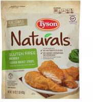 Gluten free breaded chicken breast strips