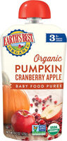 Organic Pumpkin Cranberry Apple Baby Food Puree