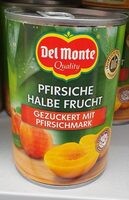 Pfirsiche halbe Frucht