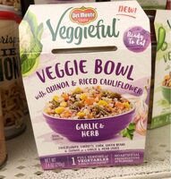 Garlic & herb with quinoa & riced cauliflower veggie bowl